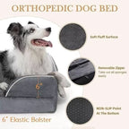 Waterproof Orthopedic Foam Dog Bed Extra Large Dark Grey