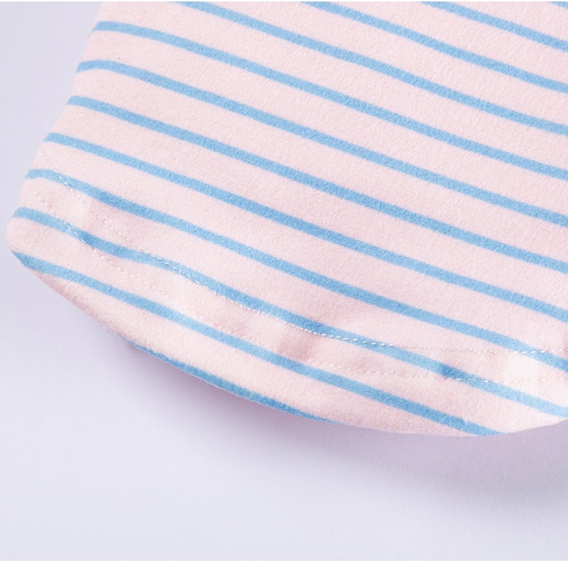 Cute Striped Dog Shirts With Belt Loops, Soft Knitted Pet Clothes For Puppies And Cats, Fashionable Puppy Clothing