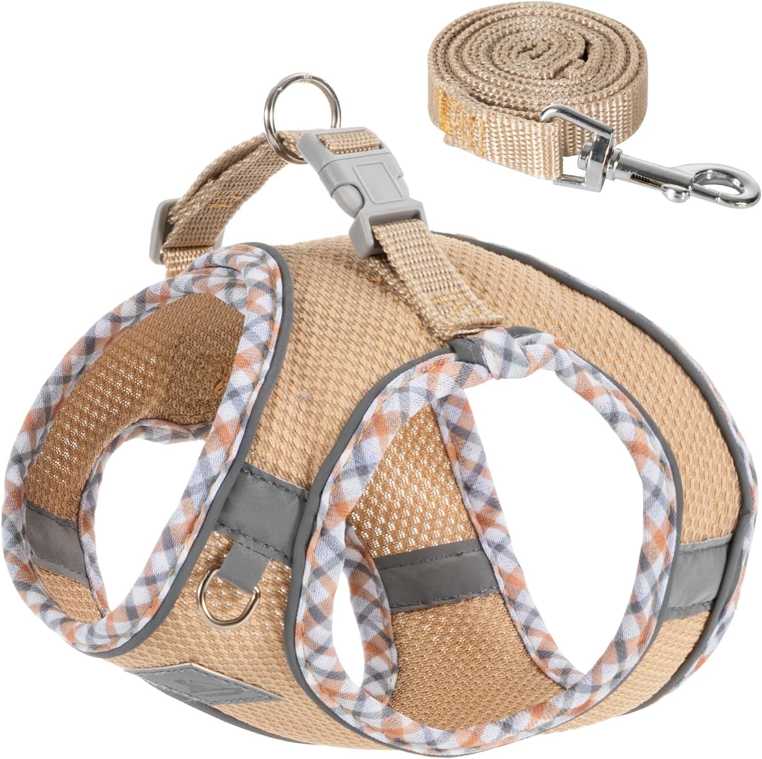 Dog Harness and Leash Set No Pull Reflective Step In Adjustable Small Dogs Cats