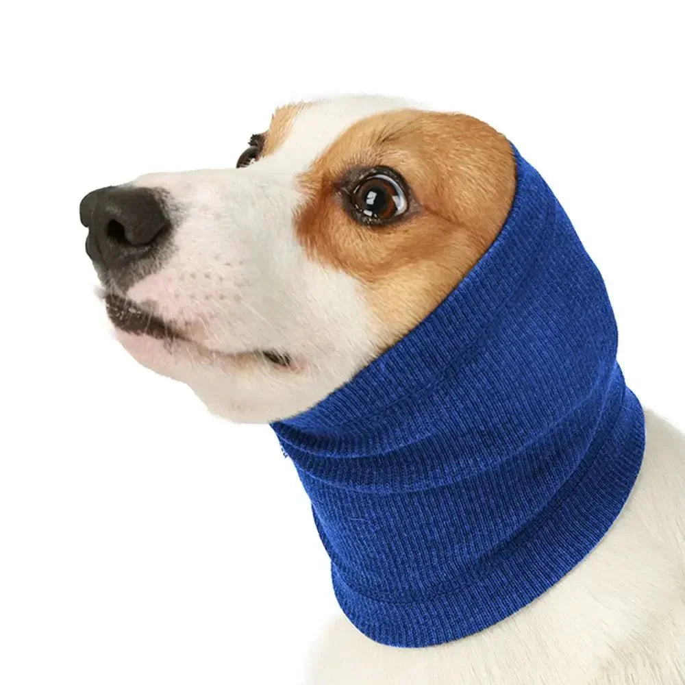 Dog Calming Earmuffs | Soft Noise-Reducing Snood for Dogs and Cats