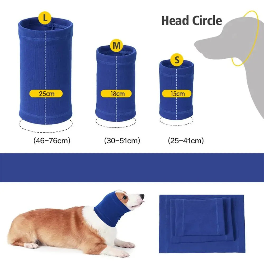 Dog Calming Earmuffs | Soft Noise-Reducing Snood for Dogs and Cats