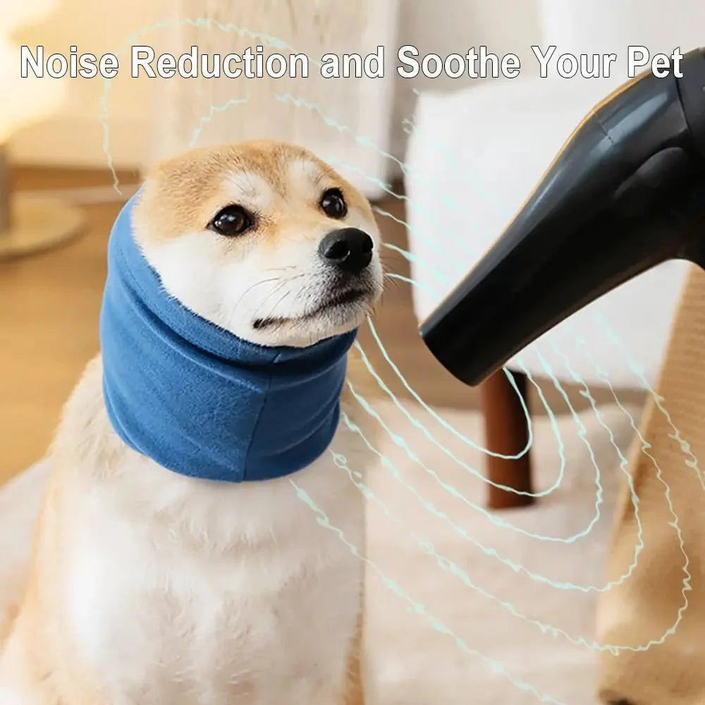 Dog Calming Earmuffs | Soft Noise-Reducing Snood for Dogs and Cats