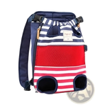Dog Carrier Backpack Striped Breathable Pet Bag