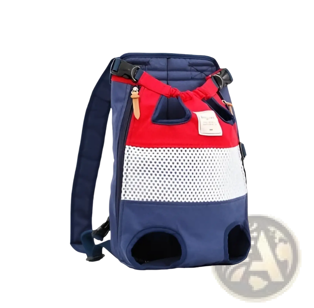 Dog Carrier Backpack Striped Breathable Pet Bag