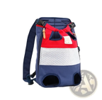 Dog Carrier Backpack Striped Breathable Pet Bag