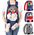 Dog Carrier Backpack Striped Breathable Pet Bag