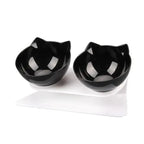 Double Transparent Non-slip Food Bowl With Protection For Cats Modern Kitten Food Bowl Pet Accessories