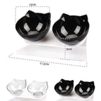 Double Transparent Non-slip Food Bowl With Protection For Cats Modern Kitten Food Bowl Pet Accessories