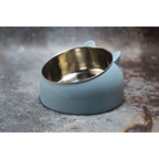 Durable Stainless Steel Cat Small Pet Bowl Easy Clean Cute Cat Feeding Bowls Drinking Water Feeder Tilt Dish For Pets