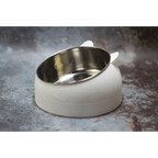 Durable Stainless Steel Cat Small Pet Bowl Easy Clean Cute Cat Feeding Bowls Drinking Water Feeder Tilt Dish For Pets