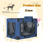 32" Soft Dog Crate - Portable Folding Pet Carrier