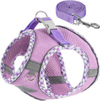 Dog Harness and Leash Set No Pull Reflective Step In Adjustable Small Dogs Cats
