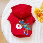 Pet Dog And Cat Clothing Festive Red Outfits