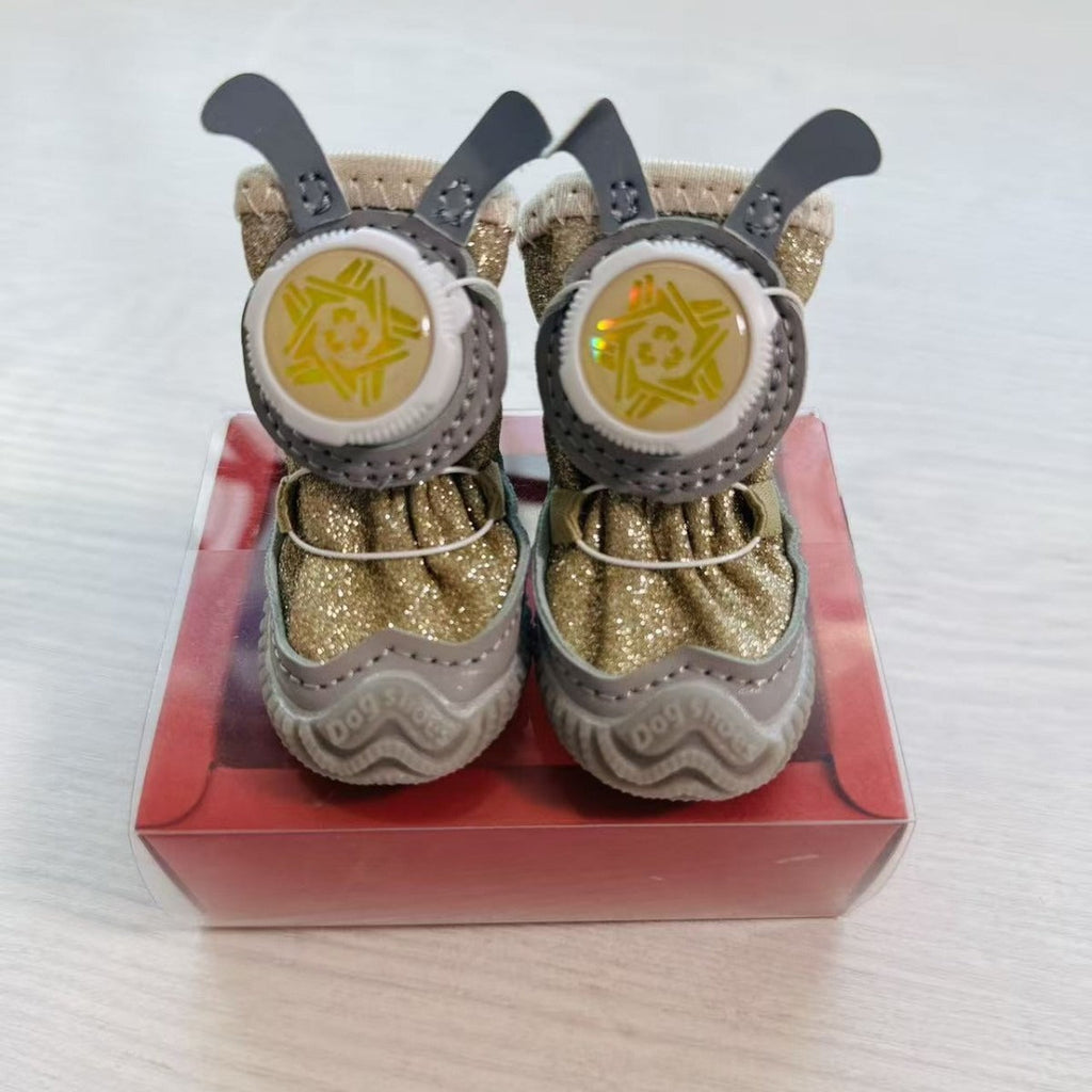 Pet Shoes, Mesh Fabric, Rotating Button, Small Dogs