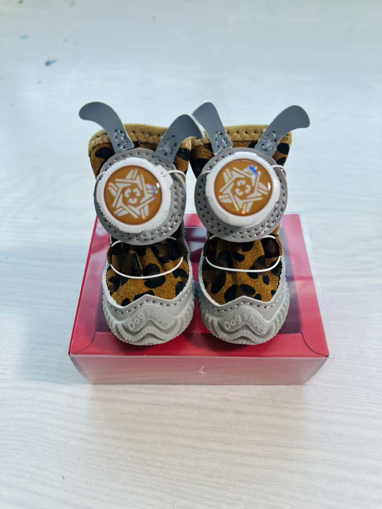 Pet Shoes, Mesh Fabric, Rotating Button, Small Dogs