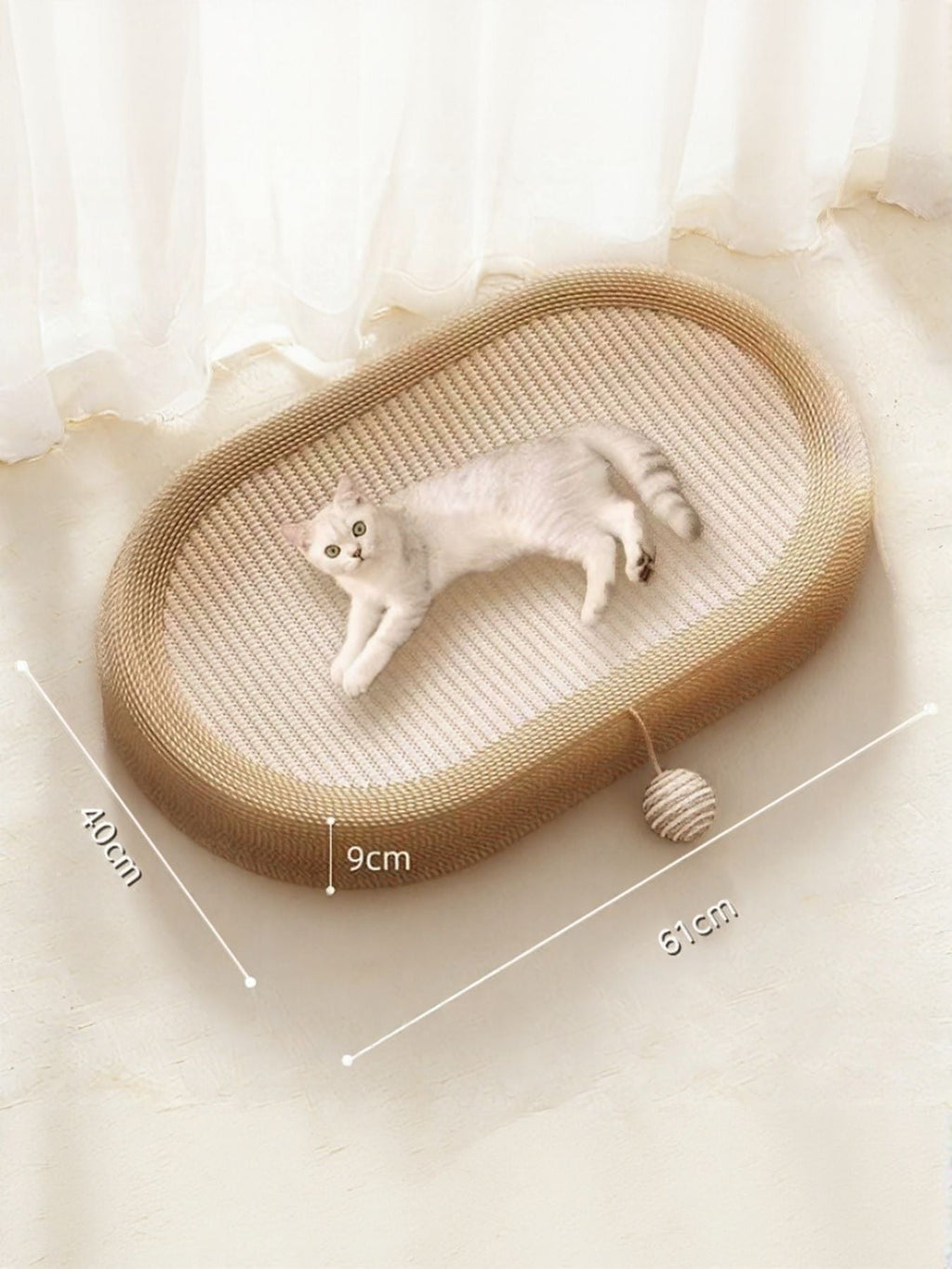 Oval Cat Scratching Bed