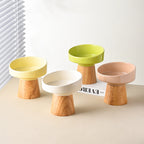 Cat Ceramic Bowl Puppy Dogs Food Water Dish Bowls Pet Elevated Canned Snacks Dining Plate Cats Small Dogs Feeding Supplies