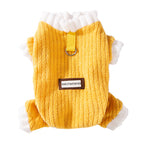 Simple Fabric Label Four-legged Fleece For Autumn And Winter Cats, Warm And Thick Teddy Dog Pet Clothes For Hairless Cats