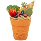 Large Flower Pot eCup Dog Treat Dispenser | Durable USA-Made Enrichment Toy | SodaPup