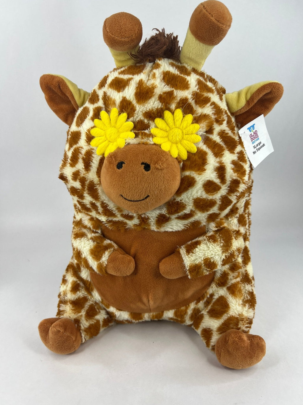 Extra Large / XL Stuffed & NO SQUEAK Squeakerless Quiet Zone Dog Toys: 15"-20"