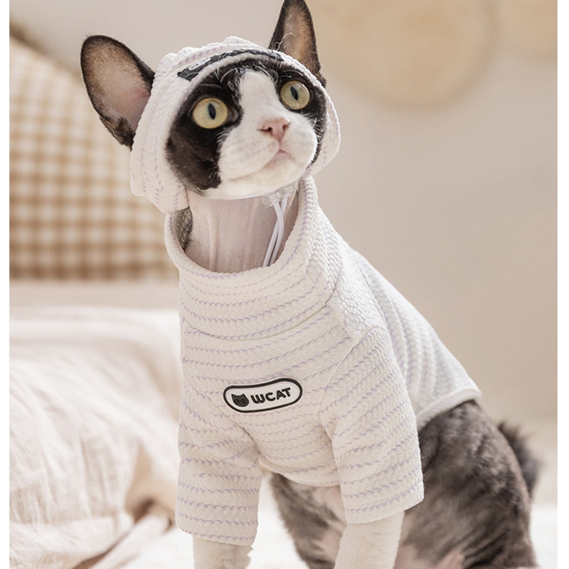 New Pet Base Shirt, Thin And Simple Striped Two-legged Shirt For Autumn And Winter, German Cat, Puppy, Dog And Cat Clothes