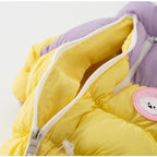 Autumn And Winter Dog High-end Macaron Thickened Zipper Bear Warm Four-legged Cotton-padded Jacket, Cat Cotton-padded Jacket, Pet Clothes