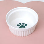 Cat Bowl Ceramic Double Bowl Water Bowl Tall Diagonal Pet Bowl supplies