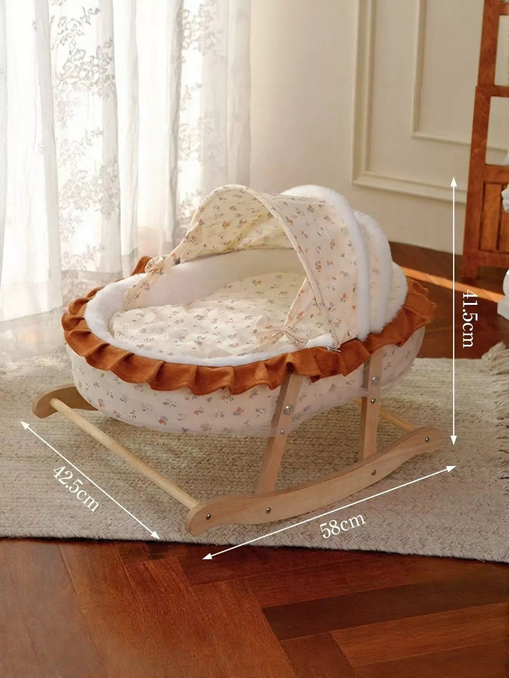 Rocking Pet Bed with Canopy