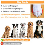 DiWater-Resistant Dog Boots For Medium Large Dogs,Non-Slip Dog Shoes For Winter Snow,Lightweight Paw Protector For Cold Pavement,Soft Dog Booties For Outdoor Walking Indoor Hardfloors