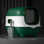 Enclosed Lift-Top Cat Litter Box