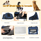 32" Soft Dog Crate - Portable Folding Pet Carrier