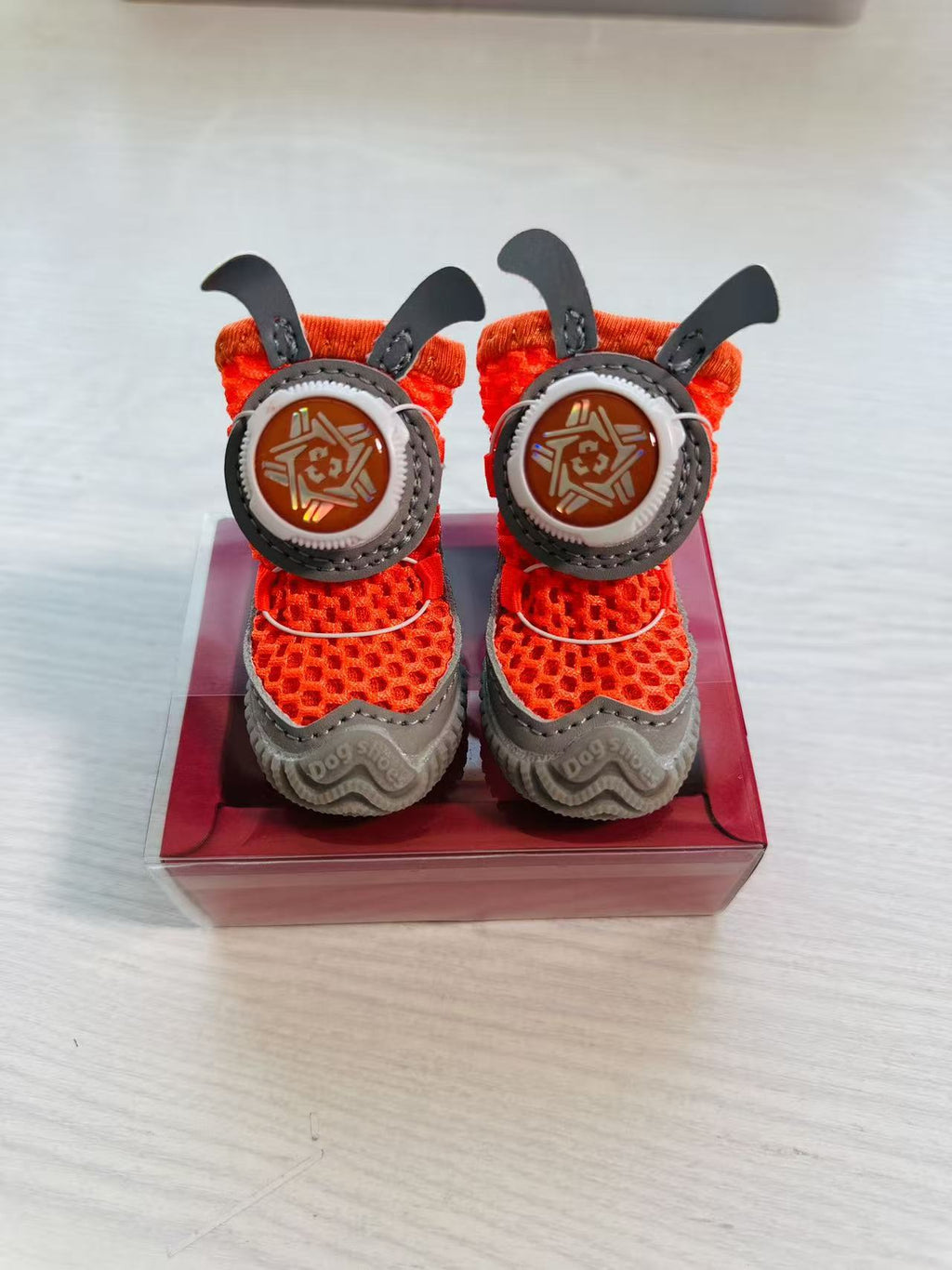 Pet Shoes, Mesh Fabric, Rotating Button, Small Dogs