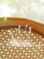 Round Woven Elevated Pet Bed