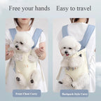 Breathable Dog Carrier Backpack Adjustable Chest Harness For Small Pets Portable Outdoor Cat Dog Travel Pack