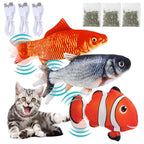 Floppy Fish Cat Toy Moving Fish Toy for Cats Interactive Flopping Cat Kicker Fish Toy Dancing Wiggle Fish Catnip Toys Fun Toy for Cat Exercise