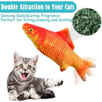 Floppy Fish Cat Toy Moving Fish Toy for Cats Interactive Flopping Cat Kicker Fish Toy Dancing Wiggle Fish Catnip Toys Fun Toy for Cat Exercise