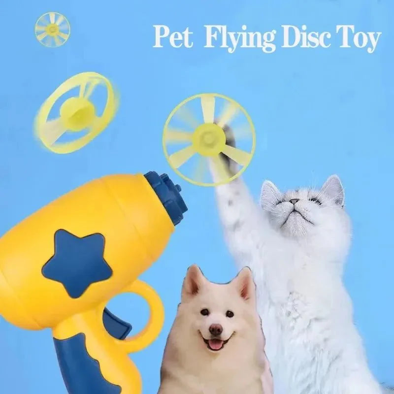 Cat Flying Disc Launcher | Interactive Toy for Kitten Training