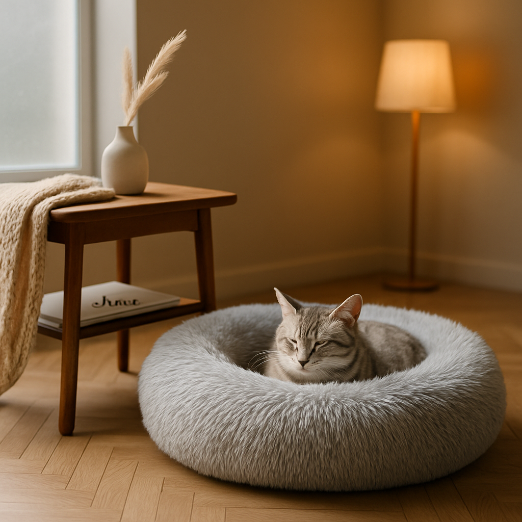 Pet Dog Bed: Warm Plush Nest for Dogs & Cats