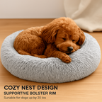 Pet Dog Bed: Warm Plush Nest for Dogs & Cats