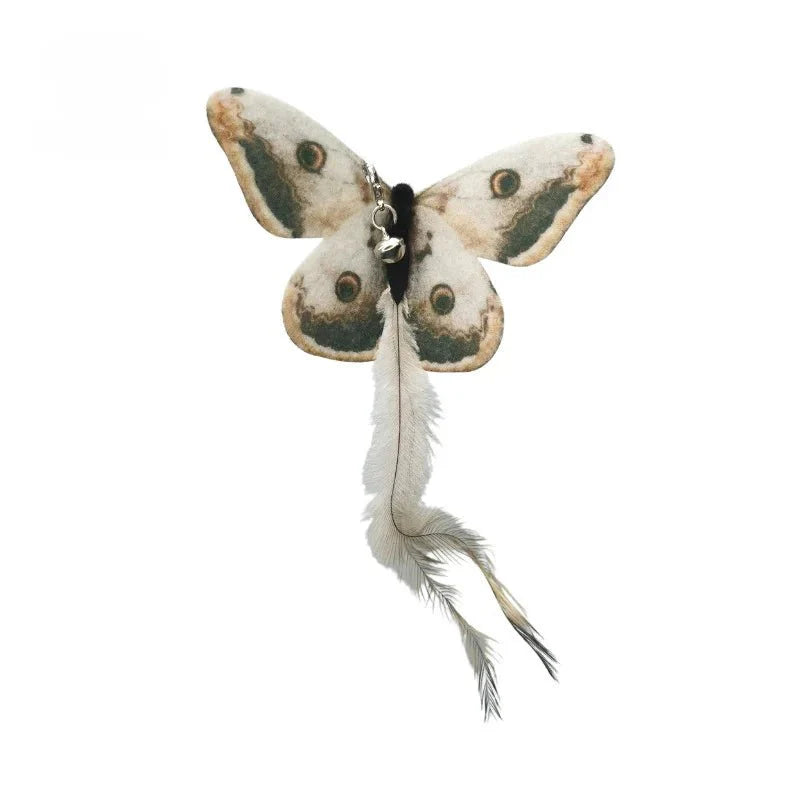 Hands-Free Feather Cat Wand with Bell | Suction Cup Interactive Toy for Hunting and Exercise