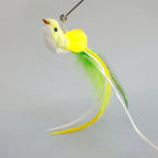 Hands-Free Feather Cat Wand with Bell | Suction Cup Interactive Toy for Hunting and Exercise