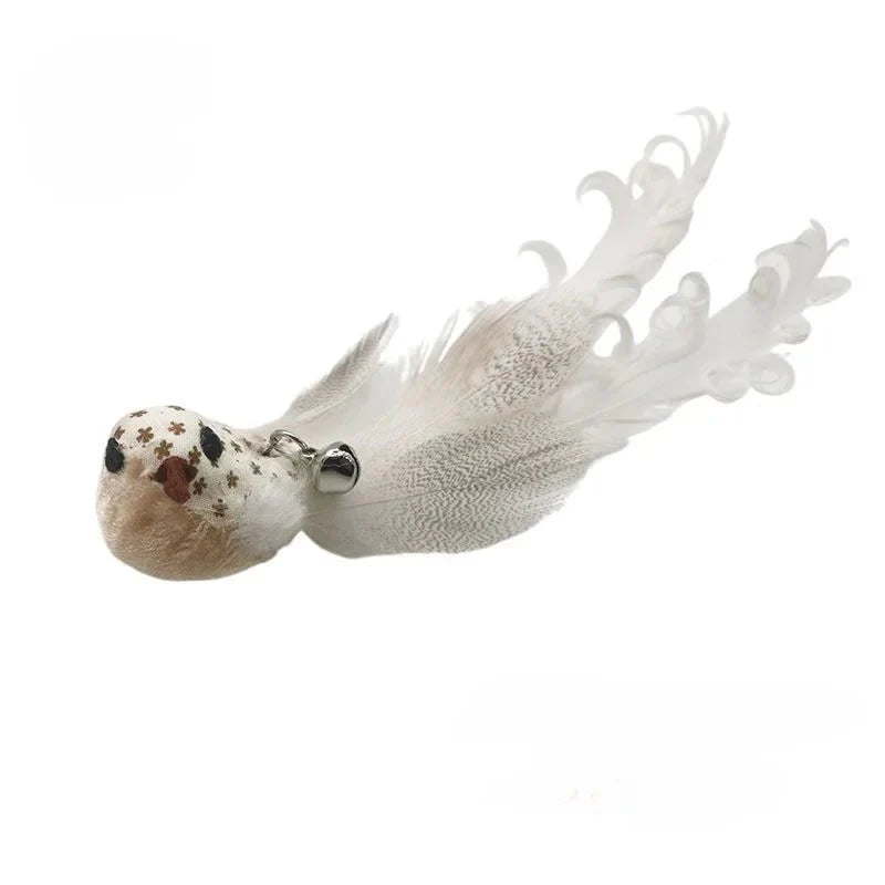 Hands-Free Feather Cat Wand with Bell | Suction Cup Interactive Toy for Hunting and Exercise