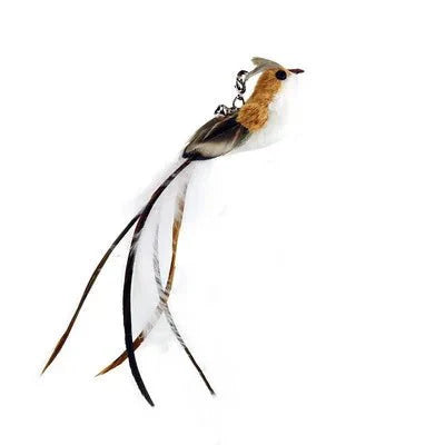 Hands-Free Feather Cat Wand with Bell | Suction Cup Interactive Toy for Hunting and Exercise