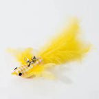 Hands-Free Feather Cat Wand with Bell | Suction Cup Interactive Toy for Hunting and Exercise