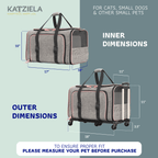 Rolling Rover Airline Compliant Expandable Wheeled Pet Carrier