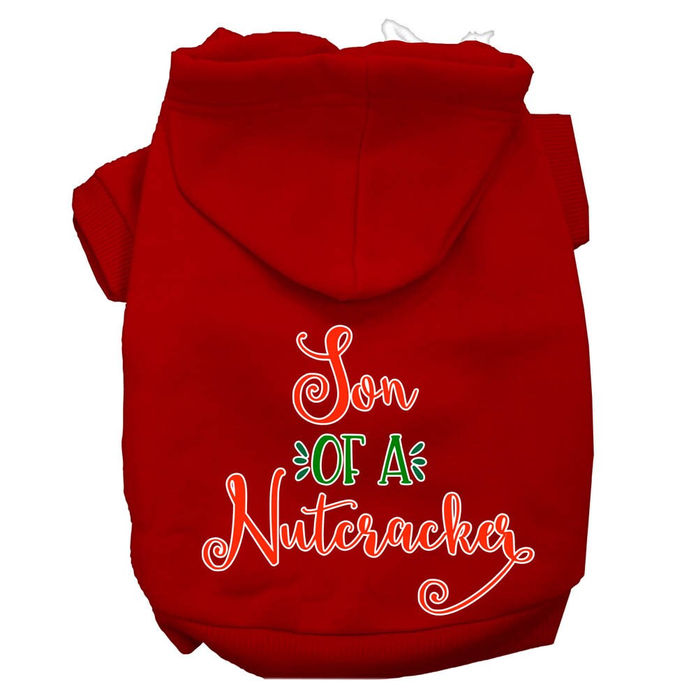Christmas Pet Hoodie Screen Printed, "Son Of A Nutcracker"