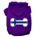 Pet, Dog & Cat Hoodie Screen Printed, "Bone Shaped Finland Flag"