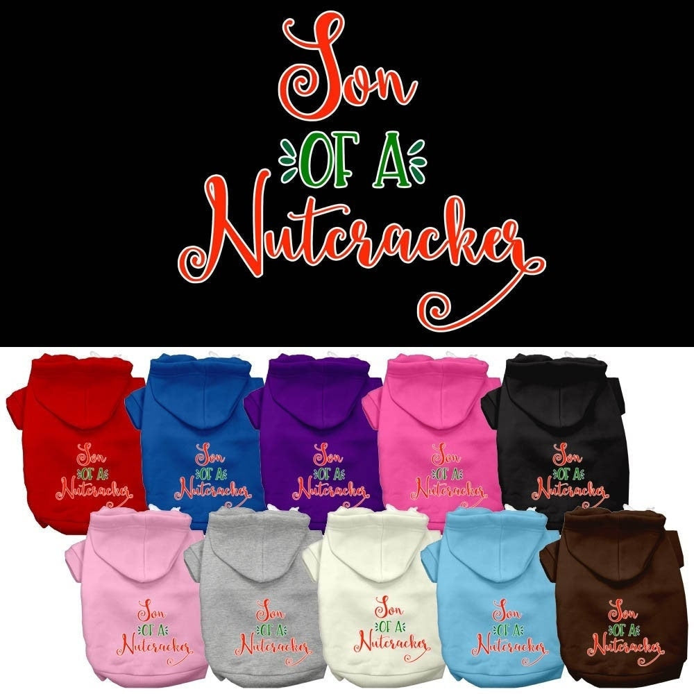 Christmas Pet Hoodie Screen Printed, "Son Of A Nutcracker"