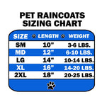 Pet Dog & Cat Hooded Raincoat Blank, Plain