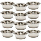 Jeffers Standard-Weight Stainless Steel Food & Water Pet Bowls
